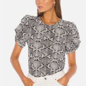 A.L.C Kati Puff Sleeve Top- Medium